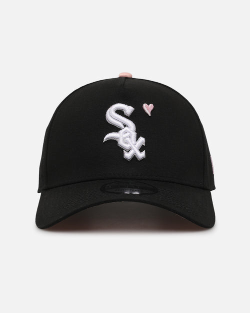 New Era Chicago White Sox 'Pink Satin Hearts 2.0' 9FORTY A-Frame Snapback Black/Pink