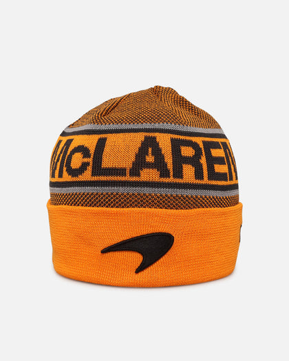New Era X Mclaren Team Cuff Knit Beanie Medium Orange