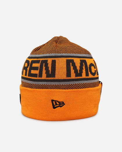 New Era X Mclaren Team Cuff Knit Beanie Medium Orange
