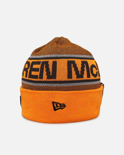 New Era X Mclaren Team Cuff Knit Beanie Medium Orange