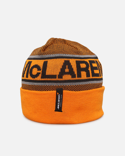 New Era X Mclaren Team Cuff Knit Beanie Medium Orange
