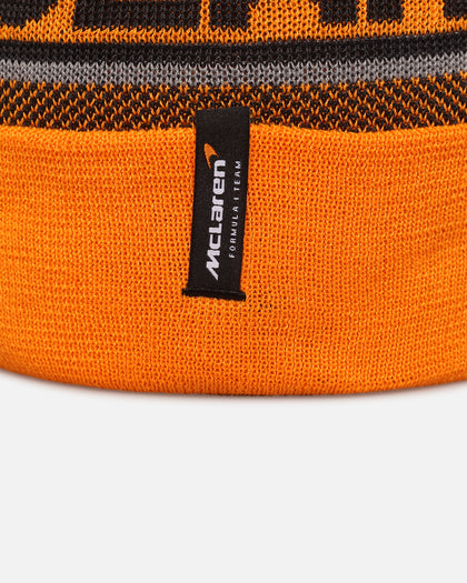 New Era X Mclaren Team Cuff Knit Beanie Medium Orange