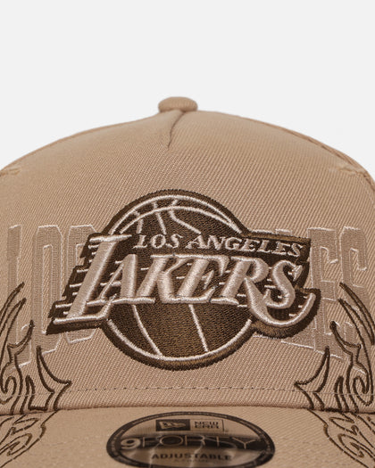 New Era Los Angeles Lakers 'Tribal' 9FORTY A-Frame Snapback Camel