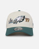New Era Philadelphia Eagles 'Super Bowl Logos' 9FORTY A-Frame Snapback Chrome