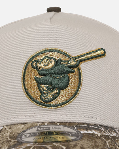 New Era San Diego Padres 'Real Tree Stone' 9FORTY A-Frame Snapback Stone