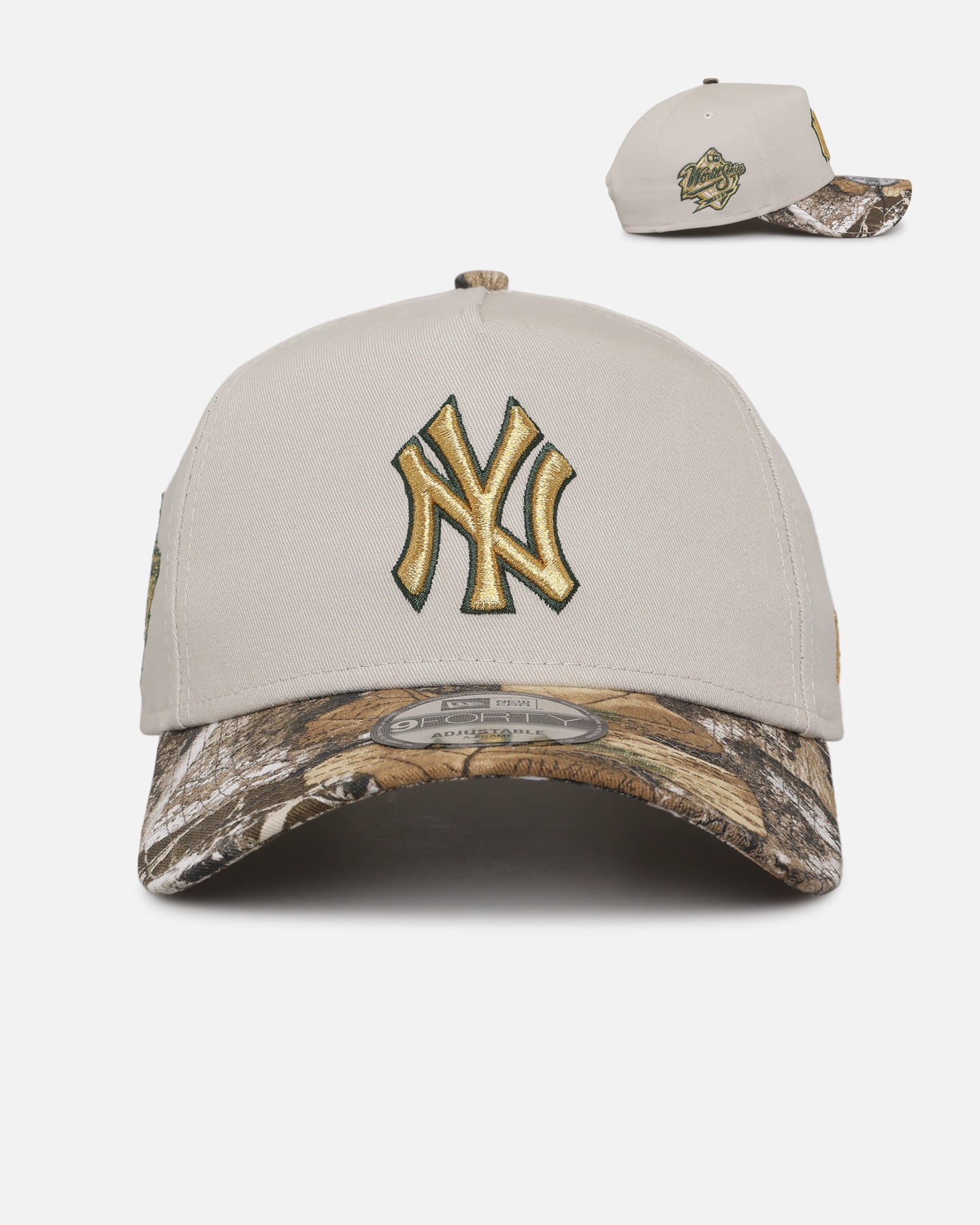 【Newera】yankees real tree cap New Era New York Yankees 'Real Tree Stone' 9FORTY A-Frame