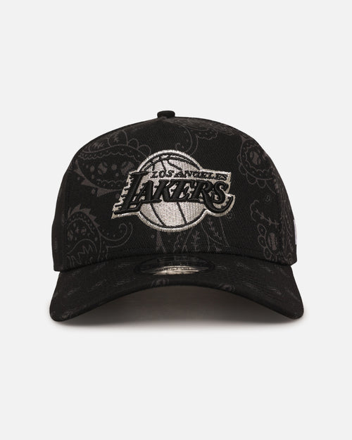 New Era Los Angeles Lakers 'Tonal Paisley' 9FORTY A-Frame Snapback Black