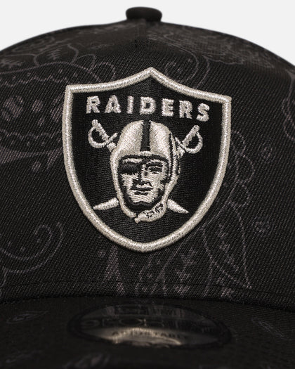New Era Las Vegas Raiders 'Tonal Paisley' 9FORTY A-Frame Snapback Black