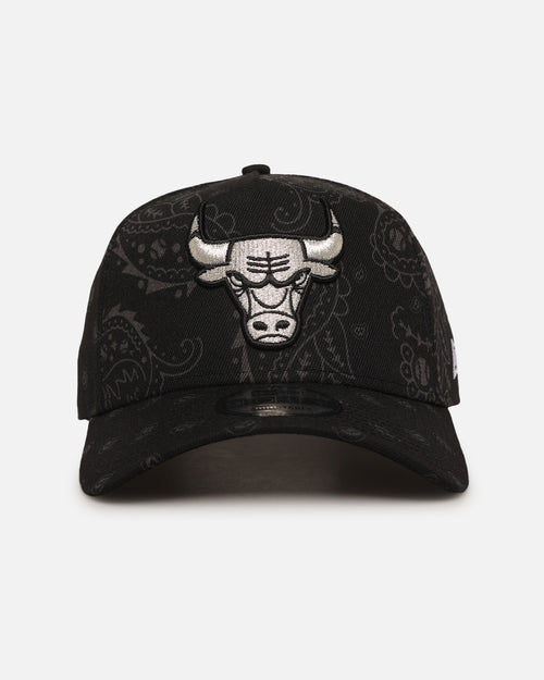 New Era Chicago Bulls 'Tonal Paisley' 9FORTY A-Frame Snapback Black