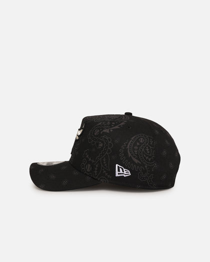 New Era Chicago Bulls 'Tonal Paisley' 9FORTY A-Frame Snapback Black