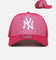 New Era New York Yankees 'Polychromatic Mesh' 9FORTY A-Frame Snapback Pink