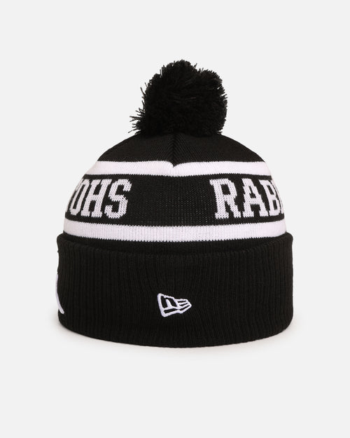 New Era South Sydney Rabbitohs 'NRL Black White Beanies' Knitted Beanie Black