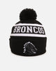 New Era Brisbane Broncos 'NRL Black White Beanies' Knitted Beanie Black