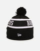 New Era Brisbane Broncos 'NRL Black White Beanies' Knitted Beanie Black
