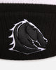 New Era Brisbane Broncos 'NRL Black White Beanies' Knitted Beanie Black