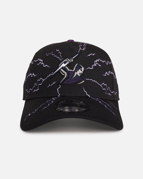 New Era Melbourne Storm 'NRL Electric' 9FORTY A-Frame Snapback Official Team Colour