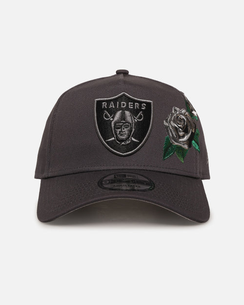 New Era Las Vegas Raiders 'Gray Tonal Roses' 9FORTY A-Frame Snapback Gray