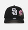 New Era San Diego Padres 'Pink Rose Embroidery' 9FORTY A-Frame Snapback Black/Pink