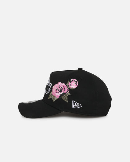 New Era Los Angeles Lakers 'Pink Rose Embroidery' 9FORTY A-Frame Snapback Black/Pink