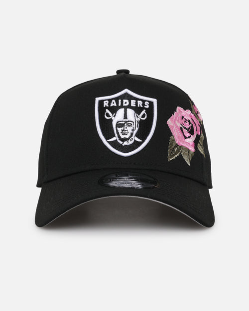 New Era Las Vegas Raiders 'Pink Rose Embroidery' 9FORTY A-Frame Snapback Black/Pink