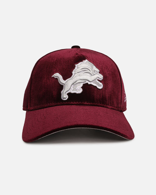New Era Detroit Lions 'Velvet Dreams' 9FORTY A-Frame Snapback Burgundy