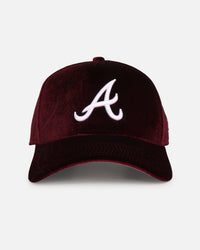 New Era Atlanta Braves 'Velvet Dreams' 9FORTY A-Frame Snapback Burgundy