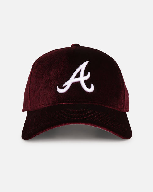 New Era Atlanta Braves 'Velvet Dreams' 9FORTY A-Frame Snapback Burgundy