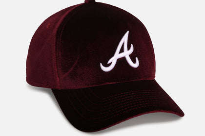 New Era Atlanta Braves 'Velvet Dreams 2.0' 9FORTY A-Frame Snapback Burgundy