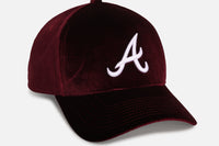 New Era Atlanta Braves 'Velvet Dreams' 9FORTY A-Frame Snapback Burgundy