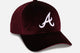 New Era Atlanta Braves 'Velvet Dreams' 9FORTY A-Frame Snapback Burgundy