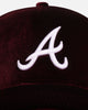 New Era Atlanta Braves 'Velvet Dreams' 9FORTY A-Frame Snapback Burgundy