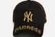 New Era New York Yankees 'Washed Black Gothic Script' 9FORTY A-Frame Snapback Black