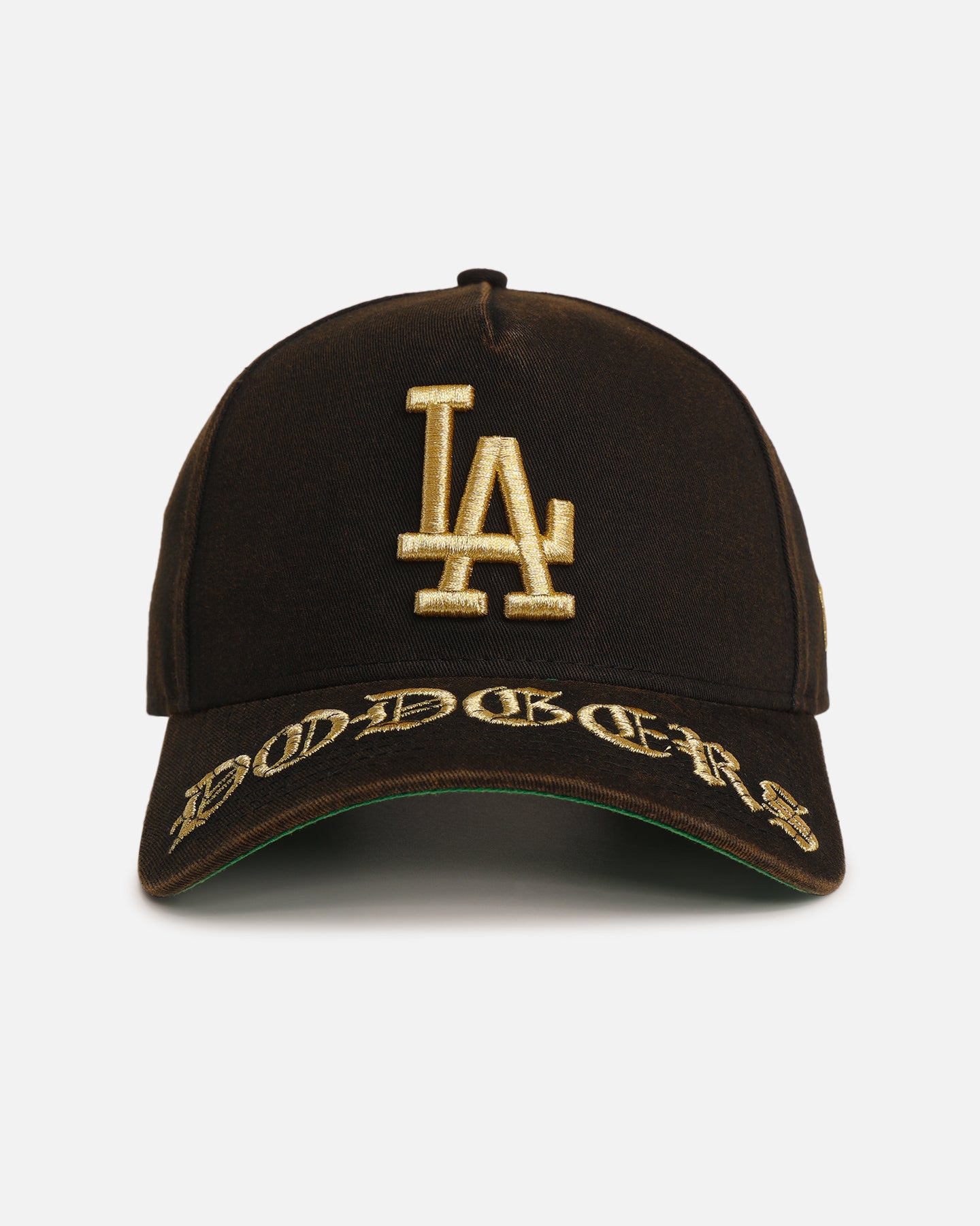 New Era Los Angeles Dodgers 'Washed Black Gothic Script
