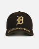 New Era Detroit Tigers 'Washed Black Gothic Script' 9FORTY A-Frame Snapback Black