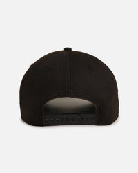 New Era Detroit Tigers 'Washed Black Gothic Script' 9FORTY A-Frame Snapback Black