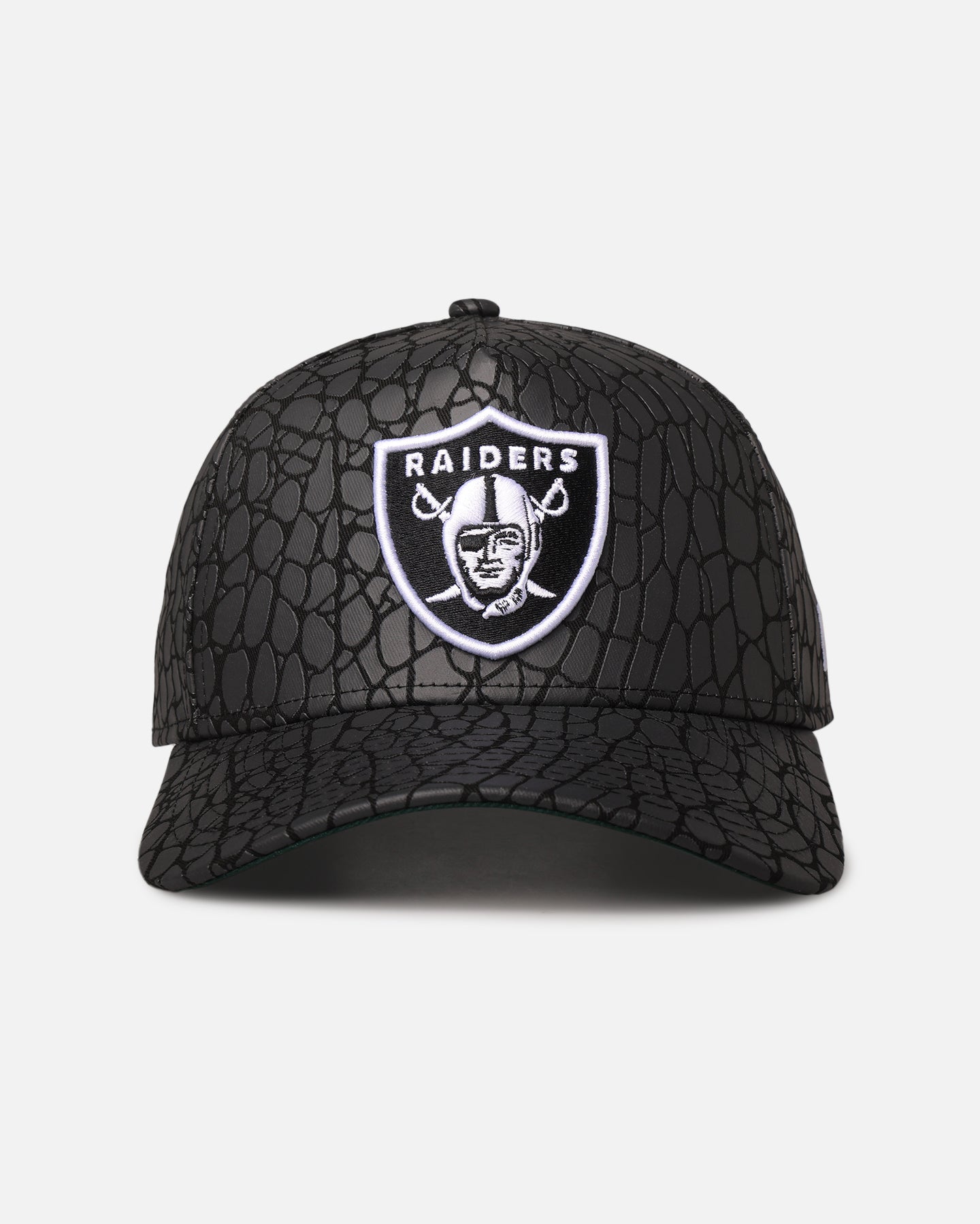 New Era Las Vegas Raiders 'Croc Skin' 9FORTY A-Frame Snapback