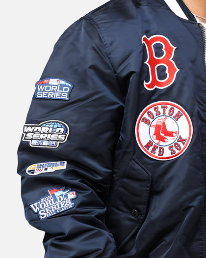New Era X Alpha Series X MLB Boston Red Sox MA-1 Bomber Jacket Navy