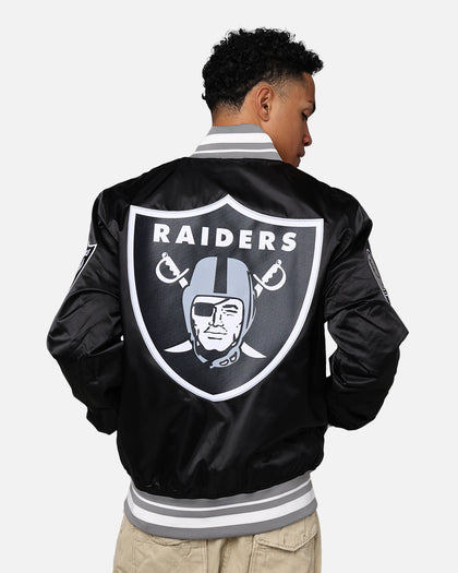 Pro Standard Las Vegas Raiders Rib Satin Jacket Black/Grey