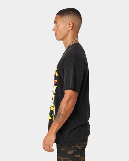 Goat Crew Peace On Earth Vintage T-Shirt Washed Black