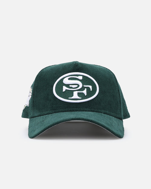 New Era San Francisco 49ers 'Dark Green Cord' 9FORTY A-Frame Corduroy Snapback Dark Green