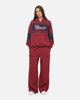 Carre Varsity Track Pants Burgundy