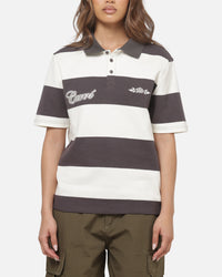 Carre Common Striped Polo Washed Black/Off White