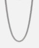Guess Mainline Link City 21" Diamond Cut 6mm Chain Silver