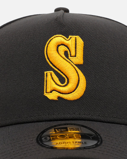 New Era Seattle Mariners 'Anthracite' 9FORTY A-Frame Snapback Anthracite