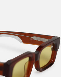 Belvior & Co Arlo Sunglasses Tan/Yellow