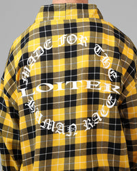 Loiter Kimono Flannel Yellow/Black