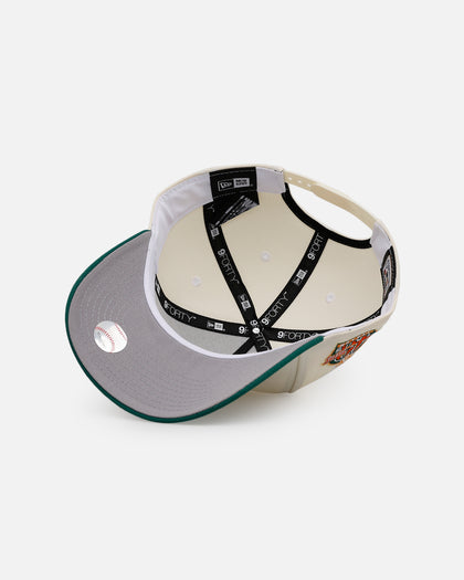 New Era Anaheim Angels 'Citrus' 9FORTY A-Frame Snapback Chrome/Green/Orange