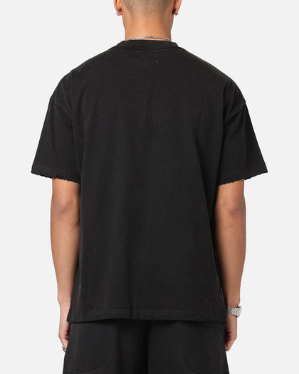 Saint Morta Fray Boxy T-Shirt Vintage Black