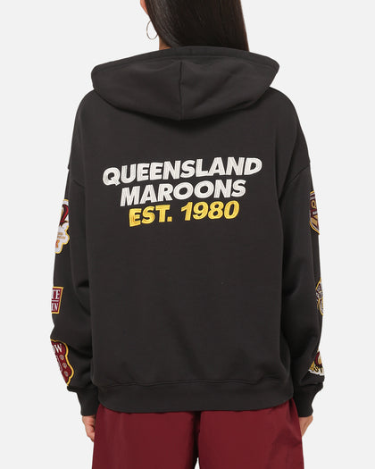 Mitchell & Ness Queensland Maroon 8 Straight Box Hoodie Washed Black