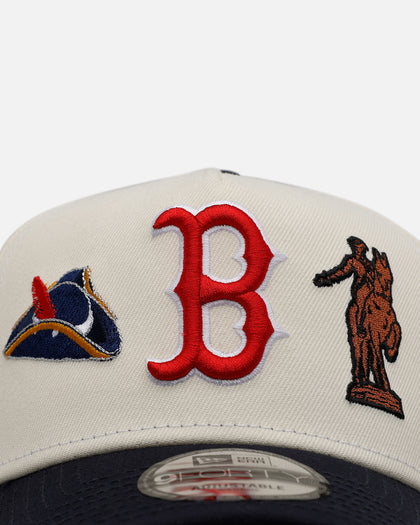 New Era Boston Red Sox 'Chrome City Icons' 9FORTY A-Frame Snapback Chrome/Official Team Color